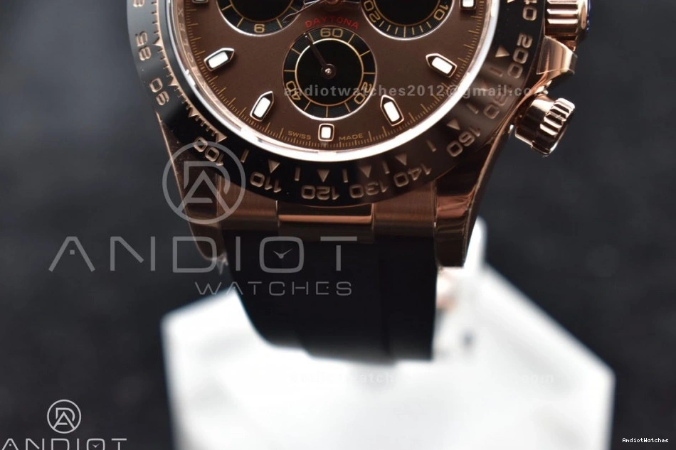 ModernLook Dial Best 1:1 Strap Brown on SA 116515 Edition 760 Oysterflex Daytona BTF Rubber 0424